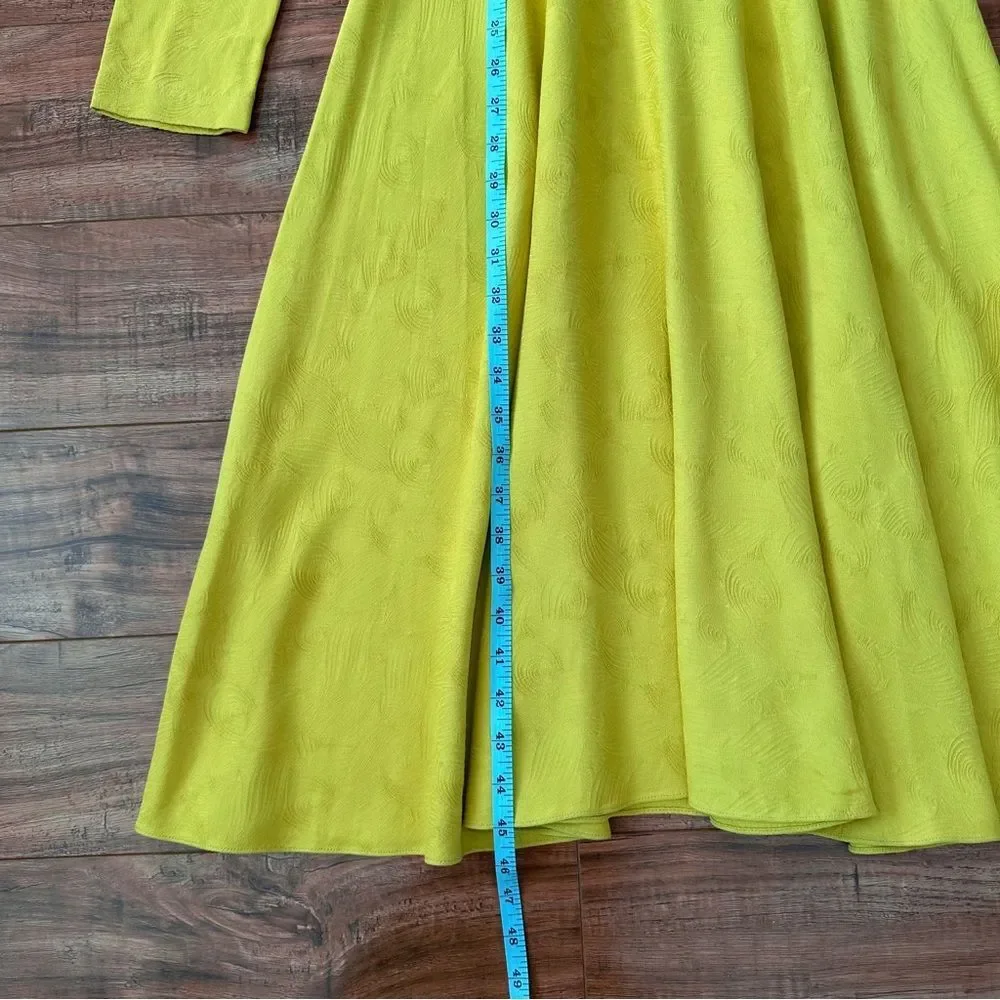 Prabal Gurung Worn on TV Jacquard Twist Front Crew Neck Midi Length Dress Size 0 - Picture 12 of 13